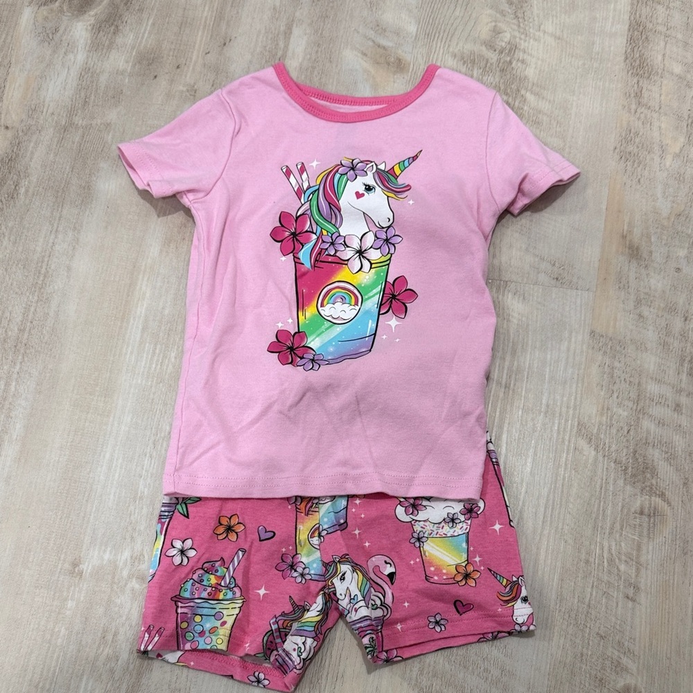 The Children's Place Pink Unicorn Pajama Set
